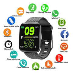 Sport Smartwatch IP67 Waterproof Fitness Tracker Heart Rate Monitor