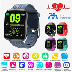 Sport Smartwatch IP67 Waterproof Fitness Tracker Heart Rate Monitor