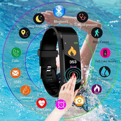 New Smartwatch Fitness Tracker Heart Rate Monitor Android iOS
