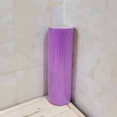 Yoga Roller Round Enhanced Home Workouts EVA Foam Cylinder Hexagonal Roller for Pilates Exercise  Diameter 9.5cm Length 29.7cm