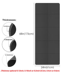 Foldable Yoga Mat Eco Friendly EVA Folding Travel Fitness Exercise Mat 3mm/4mm/6mm Thicknesses for Yoga Pilates & Floor Workouts