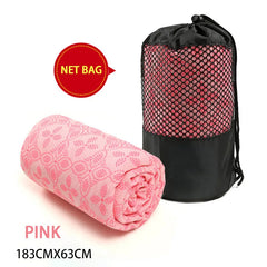 Non Slip Hot Yoga Towel Pilates Mat Yoga Blanket Sweat Absorbent Portable Fitness Meditation Mat Sports Workout Travel Blanket