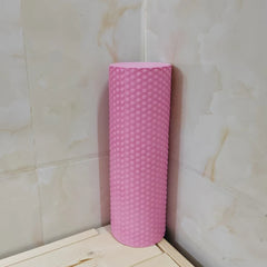 Yoga Roller Round Enhanced Home Workouts EVA Foam Cylinder Hexagonal Roller for Pilates Exercise  Diameter 9.5cm Length 29.7cm
