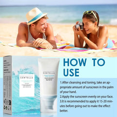 PF50+ Centella Facial Sunscreen Moisturizing Korean Sun Protection Cream