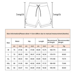 Camo Running Shorts Men Gym Sports Shorts 2 In 1 Quick Dry Workout Training Gym Fitness Jogging Short Pants Summer Men Shorts  Men's Running Gym Shorts Breathable with Pockets Quick Dry Sportswear