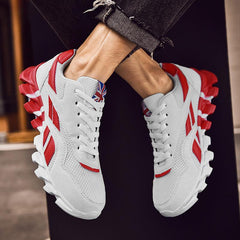 Fashion Mens Running Light Breathable Shoes Mens Sneakers Light Weight Running Elegant Soft Sneakers Comfortable Athletic Running Sneakers