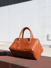 Large Tan Pu Leather Travel Makeup and Toiletry Organizer