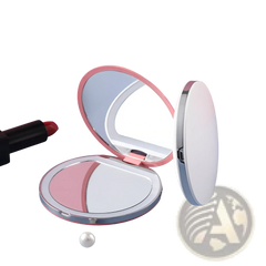 Led Makeup Mirror Portable Usb Compact Folding Mirror