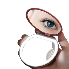 Led Makeup Mirror Portable Usb Compact Folding Mirror
