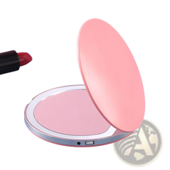 Led Makeup Mirror Portable Usb Compact Folding Mirror