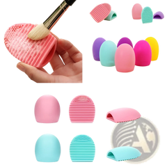 Makeup Brush Cleaner Silicone Egg Scrubbing Tool