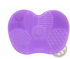 Makeup Brush Cleaning Mat Heart Shaped Silicone Pad