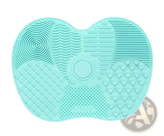 Makeup Brush Cleaning Mat Heart Shaped Silicone Pad