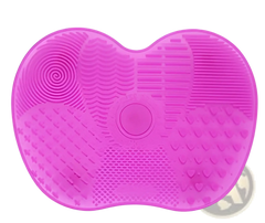 Makeup Brush Cleaning Mat Heart Shaped Silicone Pad