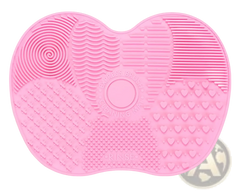 Makeup Brush Cleaning Mat Heart Shaped Silicone Pad