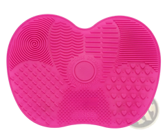 Makeup Brush Cleaning Mat Heart Shaped Silicone Pad