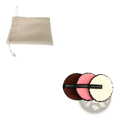 Makeup Removing Puff 3 Pack with Mesh Bag