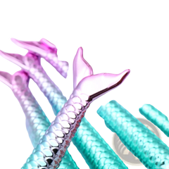 Mermaid Makeup Brush Set 11pcs Synthetic Fiber Kit