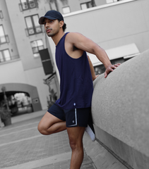 Eucalyptus Performance Tank - Navy