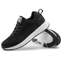 Sport Women Casual Shoes Fashion Breathable Walking Mesh Flat Sneakers Women Gym Vulcanized Tenis Walking Shoes Breathable Lightweight Casual Comfort Fashion Sneaker