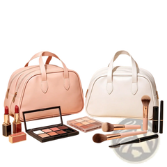 Travel Makeup Bag Set Waterproof Leather Toiletry Bag