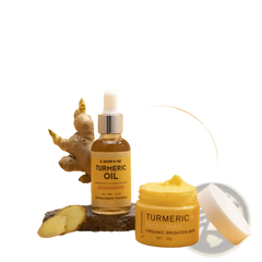 Turmeric Skincare Set Brightening Oil and Face Cream