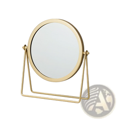 Vanity Mirror Round Metal Frame Makeup Desk Mirror